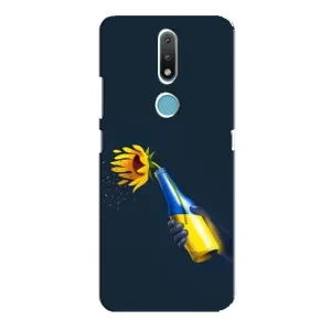Чехол для Патриота Украины Nokia 2.4 - (AlphaPrint) (Коктейль молотова)