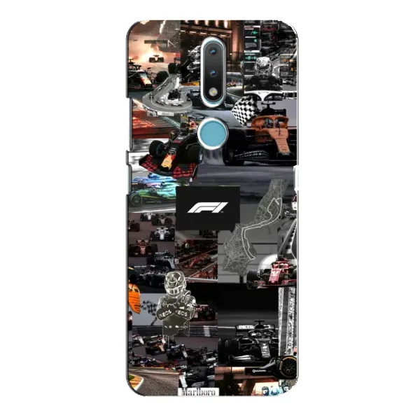 Чехол с принтом «Гоночный коллаж Ф1» для Nokia 2.4 Чехол с принтом «Гоночный коллаж Ф1» для Nokia 2.4