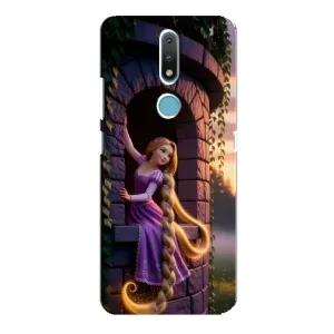 Чохол з принтом «Рапунцель на вежі» для Nokia 2.4