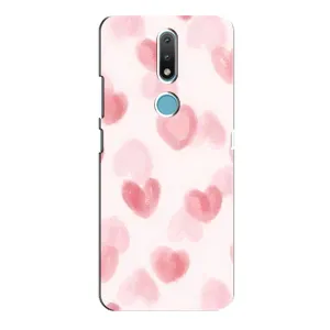 Чехол с розовым рисунком для Nokia 2.4
