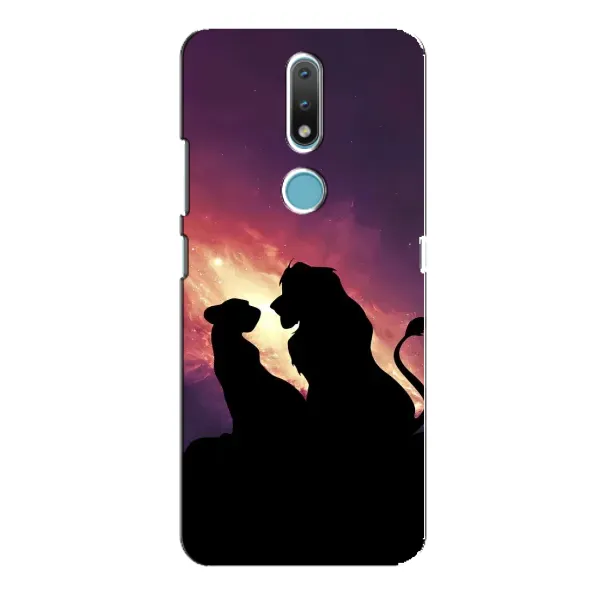 Чехол с принтом «Силуэт Симба и Налу» для Nokia 2.4 Чехол с принтом «Силуэт Симба и Налу» для Nokia 2.4