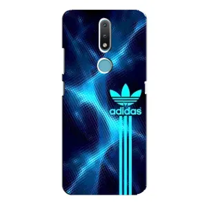 Чехол с принтом «Синий Адидас» для Nokia 2.4
