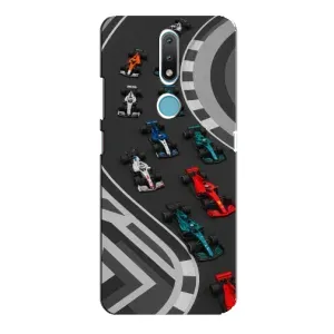 Чехол с принтом «Трасса Ф1» для Nokia 2.4