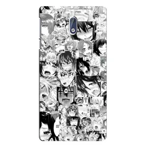 Чехол с принтом «Ahegao manga» для Nokia 3.1