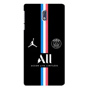 Чохли PSG для Nokia 3.1 (AlphaPrint) (футболка ПСЖ)