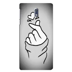Чехол с принтом «Значок Love» для Nokia 3.1