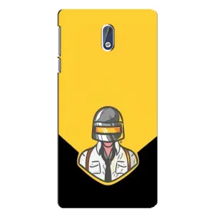 Чехол с принтом «Пабг в шлеме» для Nokia 3