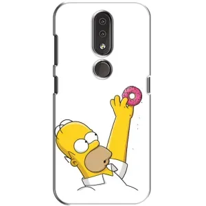 Чjхол з Сімпсонами для Nokia 4.2 (VPrint) (Гомер з пончиком)
