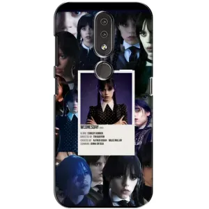 Чохли Венсдей на Nokia 4.2 Уенсдей (AlphaPrint) (колаж Венздей)