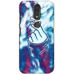 Чехол с принтом «Радужное сердце» для Nokia 4.2