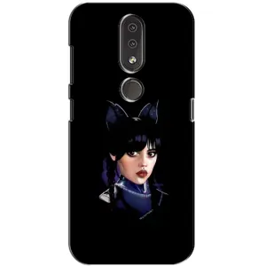 Чохли Венсдей на Nokia 4.2 Уенсдей (AlphaPrint) (серйозна Венздей)
