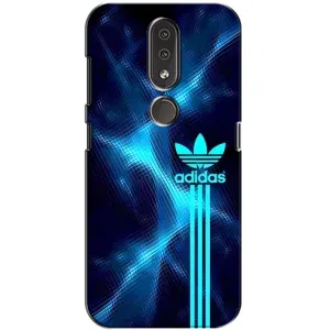 Чехол с принтом «Синий Адидас» для Nokia 4.2