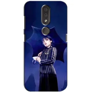 Чохли Венсдей на Nokia 4.2 Уенсдей (AlphaPrint) (Венздей з парасолькою)