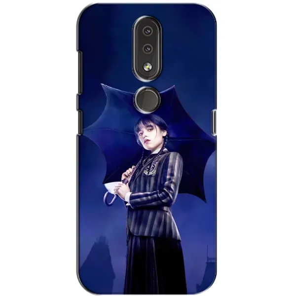 Чохол з принтом «Венздей з парасолькою» для Nokia 4.2 Чохол з принтом «Венздей з парасолькою» для Nokia 4.2