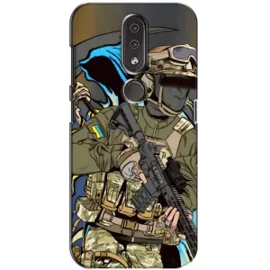 Чехлы с картинкой ЗСУ для Nokia 4.2 (AlphaPrint) (Воїн ЗСУ)