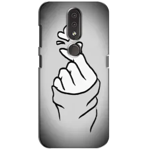 Чехол с принтом «Значок Love» для Nokia 4.2