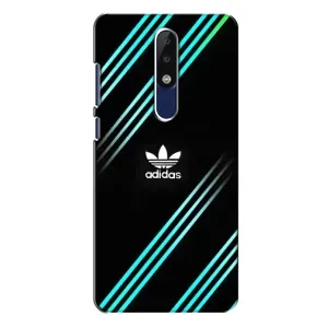 Чехол с принтом «Адидас с полосами» для Nokia 5.1 Plus (X5)