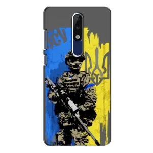 Чехлы с картинкой ЗСУ для Nokia 5.1 Plus (X5) (AlphaPrint) (АРТ солдат)