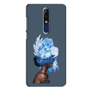 Чехлы (ART) Цветы на Nokia 5.1 Plus (X5) (VPrint) (Квіти на голові)