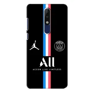 Чохли PSG для Nokia 5.1 Plus (X5) (AlphaPrint) (футболка ПСЖ)