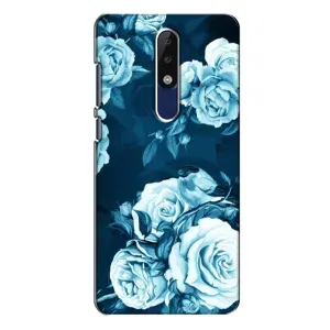 Чехлы (ART) Цветы на Nokia 5.1 Plus (X5) (VPrint) (Блактині бутони)