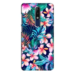 Чохол з принтом «Мальовничі квіти» для Nokia 5.1 Plus (X5)
