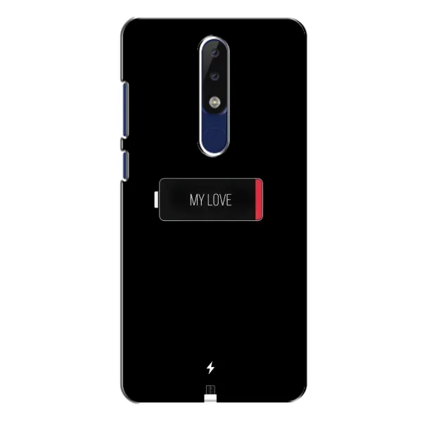 Чохол з принтом «Love battery» для Nokia 5.1 Plus (X5) Чохол з принтом «Love battery» для Nokia 5.1 Plus (X5)