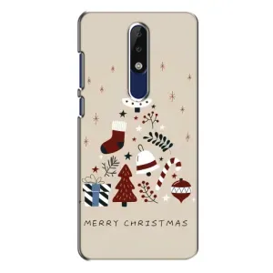 Рождественские Чехлы для Nokia 5.1 Plus (X5) (VPrint)