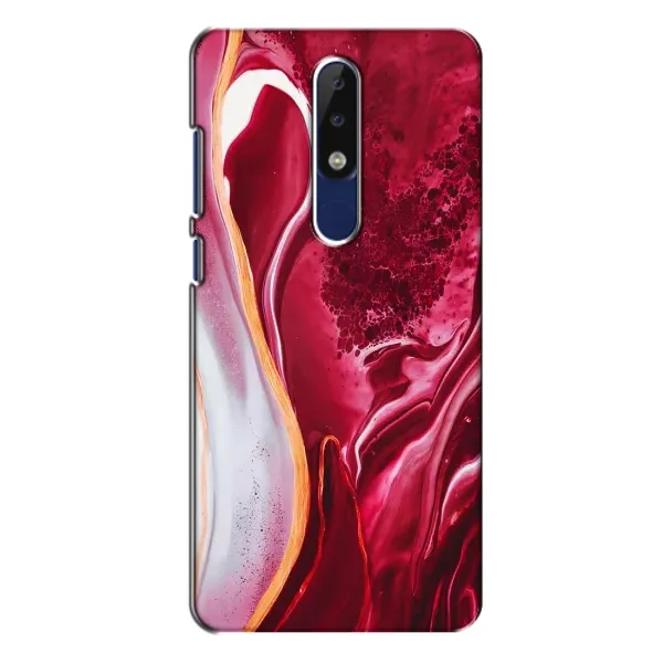 Чохол з принтом «Мрамор червоний» для Nokia 5.1 Plus (X5) Чохол з принтом «Мрамор червоний» для Nokia 5.1 Plus (X5)
