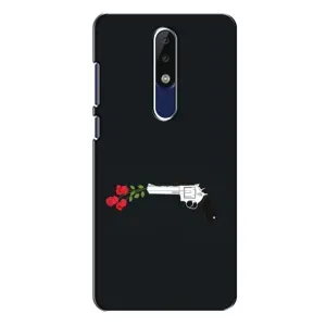 Чехлы (ART) Цветы на Nokia 5.1 Plus (X5) (VPrint) (Неочікувані квіти)