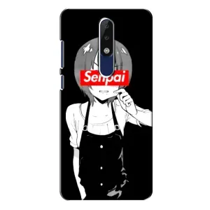 Чехол с принтом «Senpai» для Nokia 5.1 Plus (X5)