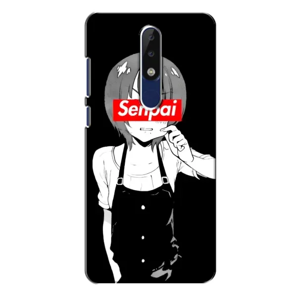 Чехол с принтом «Senpai» для Nokia 5.1 Plus (X5)