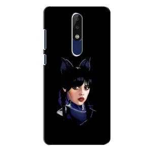Чохли Венсдей на Nokia 5.1 Plus (X5) Уенсдей (AlphaPrint) (серйозна Венздей)