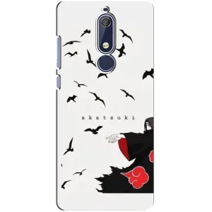 Чехлы на тему: Итачи Учиха для Nokia 5 2018, 5.1 (AlphaPrint) (Akatsuki)