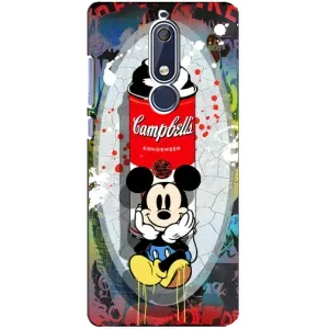Чехол Disney Mouse Nokia 5 2018, 5.1 (PREMIUMPrint) (Американский Маус)