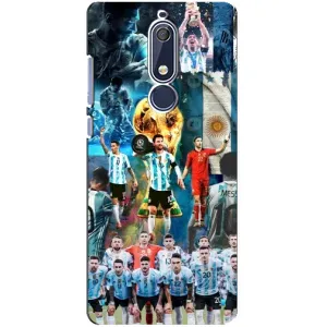 Чехлы Месси для Nokia 5 2018, 5.1 (AlphaPrint) (Аргентина Месси)