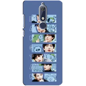 Чехлы BTS для Nokia 5 2018, 5.1 (AlphaPrint) (Bangtan)