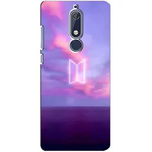 Чехлы BTS для Nokia 5 2018, 5.1 (AlphaPrint) (BTS логотип)