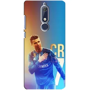 Чехол Криштиану Роналду для Nokia 5 2018, 5.1 (AlphaPrint) (CR7 Real)