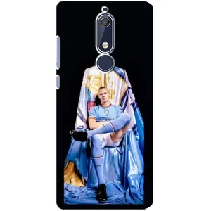 Чехлы с футболистом Ерлинг Холанд для Nokia 5 2018, 5.1 (AlphaPrint) (футболист Холанн)