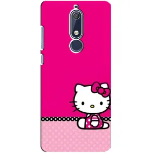 Чехол для Ребёнка на Нокиа 5 2018, 5.1 (VPrint) (Girl KITTY)