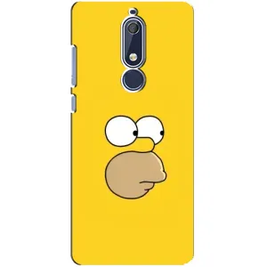 Чехол с Симпсонами для Nokia 5 2018, 5.1 (VPrint) (Гомер)