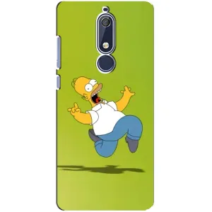 Чехол с Симпсонами для Nokia 5 2018, 5.1 (VPrint) (Гомер Симпсон)
