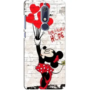 Чехол Disney Mouse Nokia 5 2018, 5.1 (PREMIUMPrint) (Heart Minni)