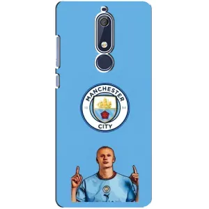 Чехлы с футболистом Ерлинг Холанд для Nokia 5 2018, 5.1 (AlphaPrint) (Холанд Манчестер Сити)