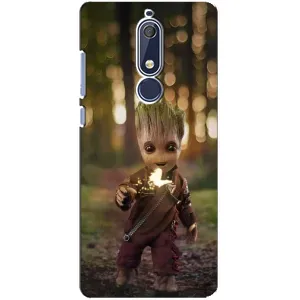 Чехол МАРВЕЛ для Нокиа 5 2018, 5.1 (AlphaPrint) (I am Groot)