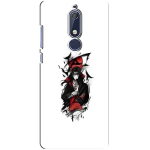 Чехлы на тему: Итачи Учиха для Nokia 5 2018, 5.1 (AlphaPrint) (Итачи с атрибутами)