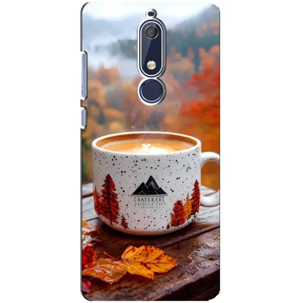 Чехол с принтом «Кофе на природе» для Nokia 5.1 (2018)