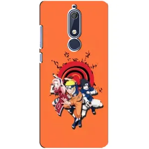 Naruto Anime Чехлы для Нокиа 5 2018, 5.1 (AlphaPrint) (команда Наруто)