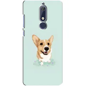 Чехлы с собаками для Nokia 5 2018, 5.1 (VPrint) (Корги)